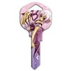 HY-KO Pink Inked Fairy Key Blank, KW1