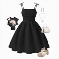 thumbnail image 3 of Kaprioy Girls Party Dresses Casual Summer Dress Crew Neck Tween Sundress Party Dresses Birthday Dresss Summer Dress, 3 of 7