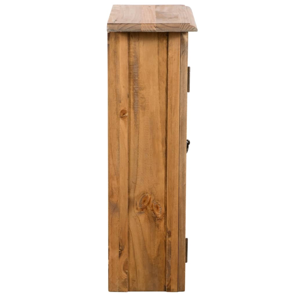 Bathroom Wall Cabinet, Freestanding Sideboard Furniture for Living Room, Recycled Pinewood