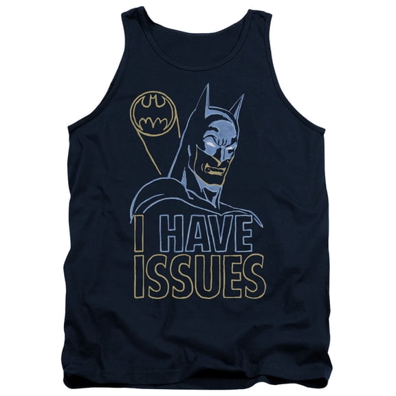 DC Comics Issues Adult Tank Top Navy