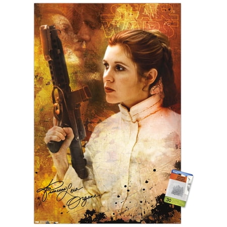 Star Wars: Saga – Princess Leia – Signature Wall Poster with Push Pins 22.375 x 34