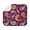 Boho Flora, variant on Boho Floral Ethnic Kitchen Drying Mat - Super Absorbent Foldable Microfiber Dish Mat with Retro Paisley Design & Hanging Loop