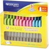 Westcott Kids Soft Handle Scissors with Antimicrobial Protection, 12/Pack, 5" Ptd