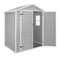 Syngar 6ft x 4ft Outdoor Plastic Storage Shed, AllWeather Tool Shed