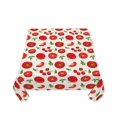thumbnail image 5 of Wukai Fresh Red Tomato Waterproof Tablecloth for Kitchen Dining, Fits Square Tables for 2-4 Seats -54"x54", 5 of 7