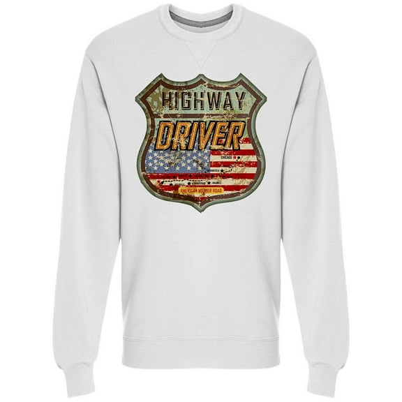 American Highway Driver  Sweatshirt Men -Image by Shutterstock, Male XX-Large