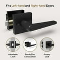thumbnail image 3 of Mega Handles | Schein Privacy Lever | Matte Black, 3 of 3