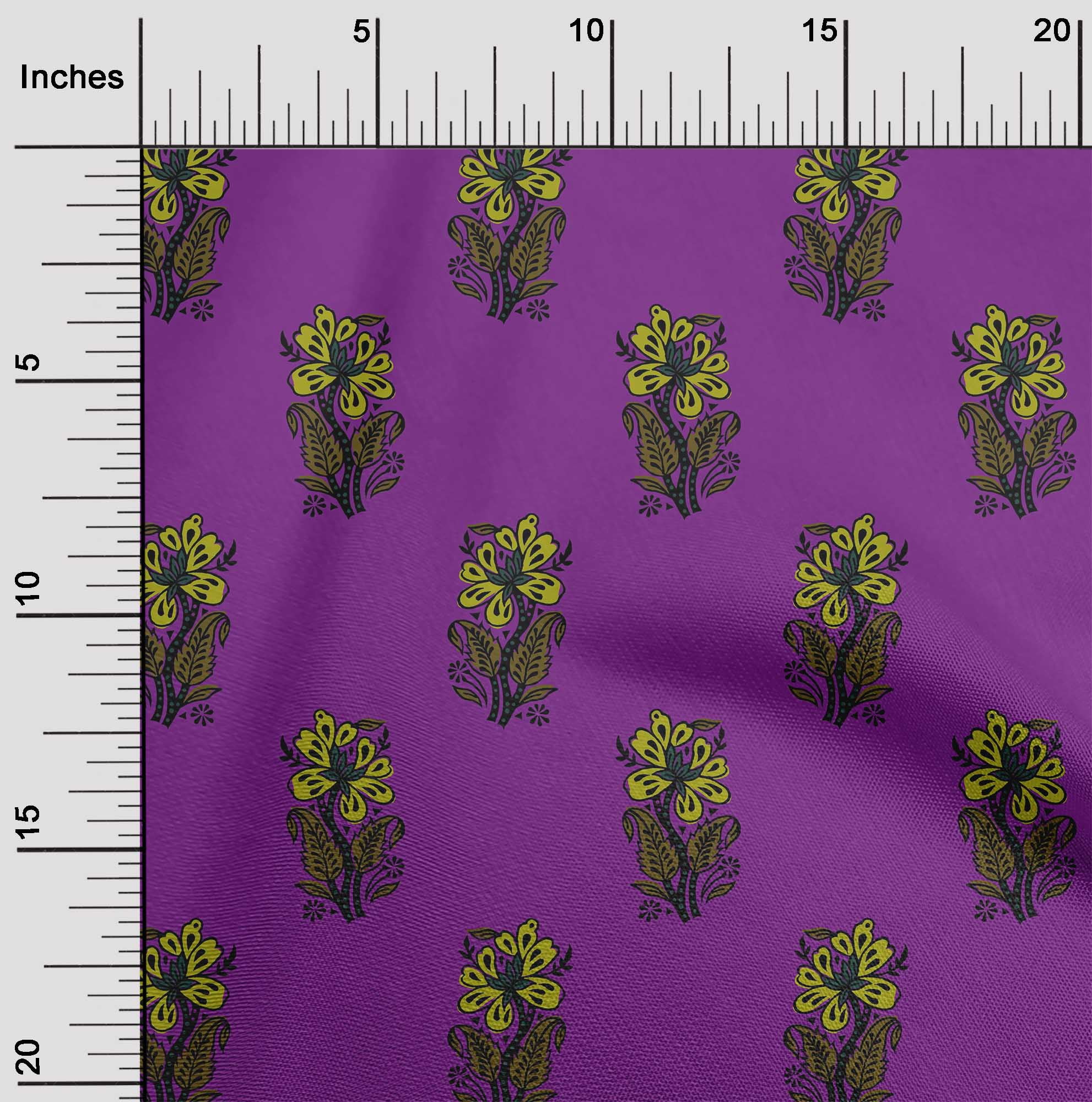Berry Flowers Black 42 Inch Cotton Poplin Pre Order