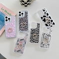 thumbnail image 5 of Stylish Phone Case for Apple iPhone 16 Plus, Glitter Ring Holder Kickstand Shockproof Bumper Anti-Scratch Rugged Hybrid Slim Fit Cover for iPhone 16 Plus, Face, 5 of 8
