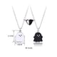 thumbnail image 2 of Juego de 2 uds de collar con colgante de fantasma y corazón de amor magnético encantador para mujeres, hombres, mejores amigos, niñas, niños, adolescentes, esmalte, imán de atracción mutua, 2 of 5