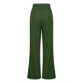 thumbnail image 6 of ATOYSOY Women's Fashion Solid Color Yoga Trousers High Waist Jog Pants Skinny Flared Pants Casual Legging Sweatpants Juniors Girls Outwear Relaxed Sports Full Length Pants Green L, 6 of 7