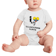 thumbnail image 2 of I Heart My Ecuadorian Auntie Ecuador Love Flag Newborn Baby Bodysuits (White, 12-18 Months), 2 of 5