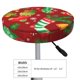 thumbnail image 4 of Disketp X-mas and New Year Funda Redonda para Taburete, Funda de Cojín para Silla de Bar Suave y Elástica-13 inch, 4 of 7
