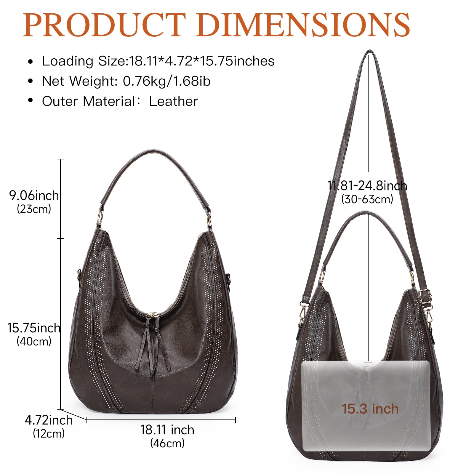 SENDEFN Women Large Crossbody Bags Ladies Shoulder Handbags purse with Adjustable Strap for Work Travel Everyday