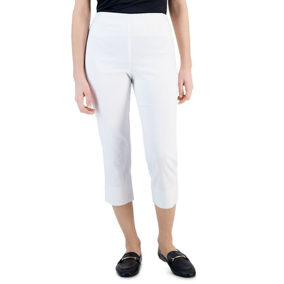 Charter Club Petite Pull-On Capri Pants (Bright White, 2P)