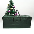 thumbnail image 5 of Christmas Tree Storage Bag, Extra Large Artificial Xmas Tree Storage Container for Trees and Decor, Heavy Duty Dustproofs with Reinforced Handles Dual Zippers Wide Opening 48*14.9*19.6In E, 5 of 9