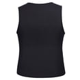 thumbnail image 3 of Eigraketly Chaleco para correr para hombre, chaleco adelgazante con cremallera para el sudor, camisetas sin mangas, recortador de barriga, chaleco elástico Uniforme atlético negro NO1 Eigraketly OD0282-06, 3 of 6