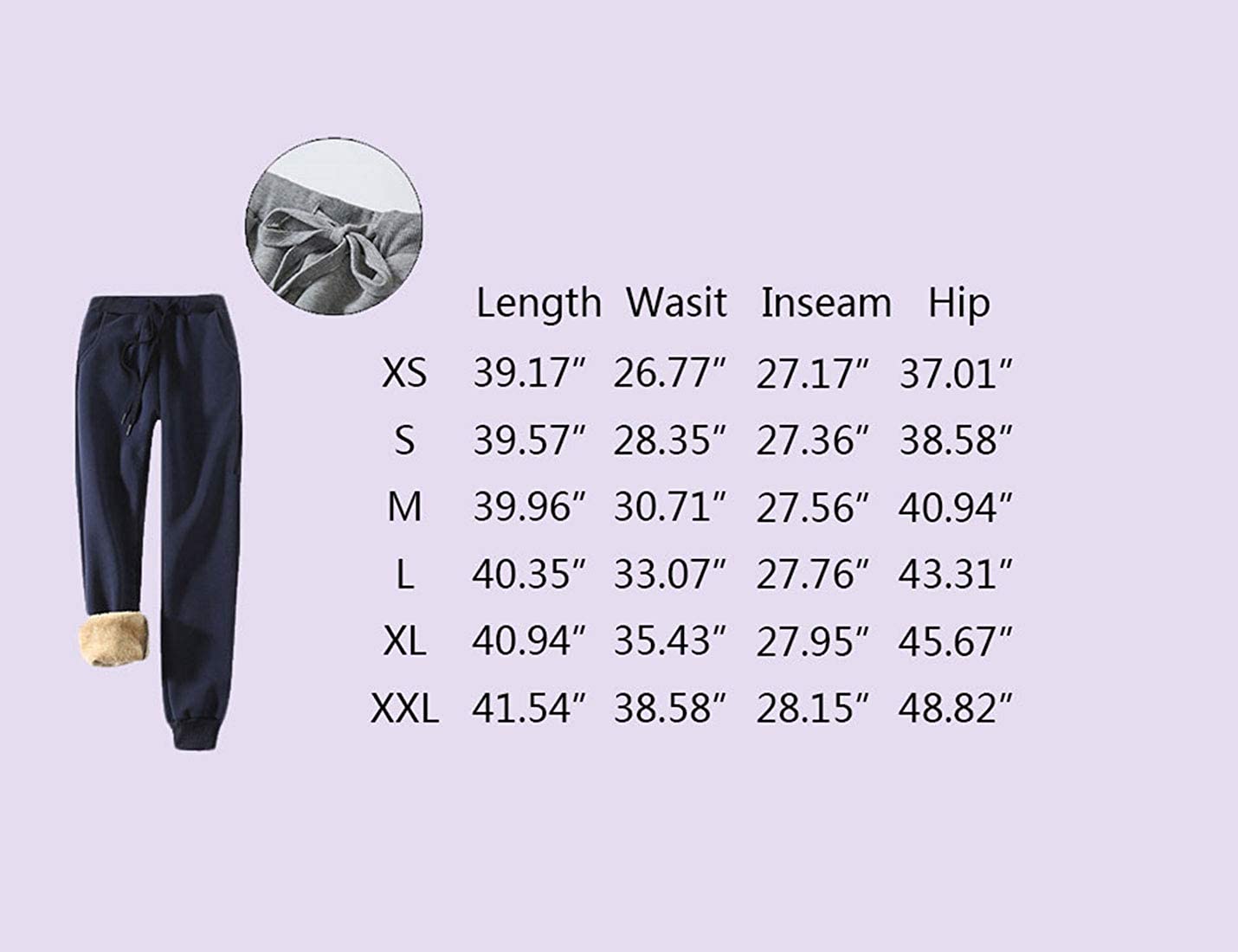 Women's Warm Sherpa Lined Athletic 