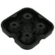 thumbnail image 5 of Molde de hielo de 4 rejillas, bandeja reutilizable con forma de diamante para hacer cubitos de hielo, suministros de cocina para el hogar (negro), 5 of 14