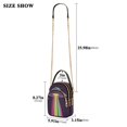 thumbnail image 2 of FORMRS Crossbody Bag for Women Quilted Travel Shoulder Cell Phone Purse with Chain Strap Handbag, Colorful UFO, 2 of 7