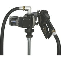 Roughneck Heavy-Duty Fuel Transfer Pump, 15 GPM, 120 Volt AC, Auto Nozzle, Gasoline Compatible