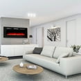 thumbnail image 6 of XtremepowerUS Electric Fireplace 50" Recessed & Wall Mounted, Thin Fit & Low Noise, Fit for 2 x 6 Stud, Remote Control with Timer, Touch Screen, Adjustable Flame Colors & Speed, 6 of 9