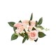 thumbnail image 2 of Corona De Velas De Plástico Con Rosas Simuladas Corona de rosas de seda rosa con candelabro para decoración de bodas y San Valentín (1 unidad) JASKFLY, 2 of 8
