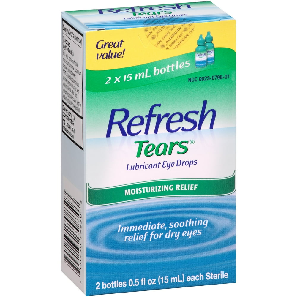Refresh Lubricant Eye Drops Value Size Refresh Tears, 0.5 oz bottles, 2