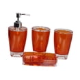 thumbnail image 2 of Soporte para cepillo de dientes y dispensador de loción Strade Fareast Limited Set de accesorios de baño Naranja, 2 of 8