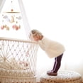 thumbnail image 4 of Handcrafted Wooden Star Sheep Nursery Mobile For Newborns Visual Auditory Development, 4 of 9