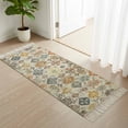 thumbnail image 6 of Kitchen Runner Rugs, Abstract 2'x6' Throw Rug with Tassels, Washable Soft Floor Carpet Runner for Hallway Bedroom Bathroom Laundry Room, 6 of 9