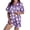 R199-Purple, variant on RMGVDSD Halloween Womens Pajamas Set Button Down 2 Piece Shorts Set Lapel Short Sleeve Sleepwear Holiday Pajama Sets for Daily Loungewear