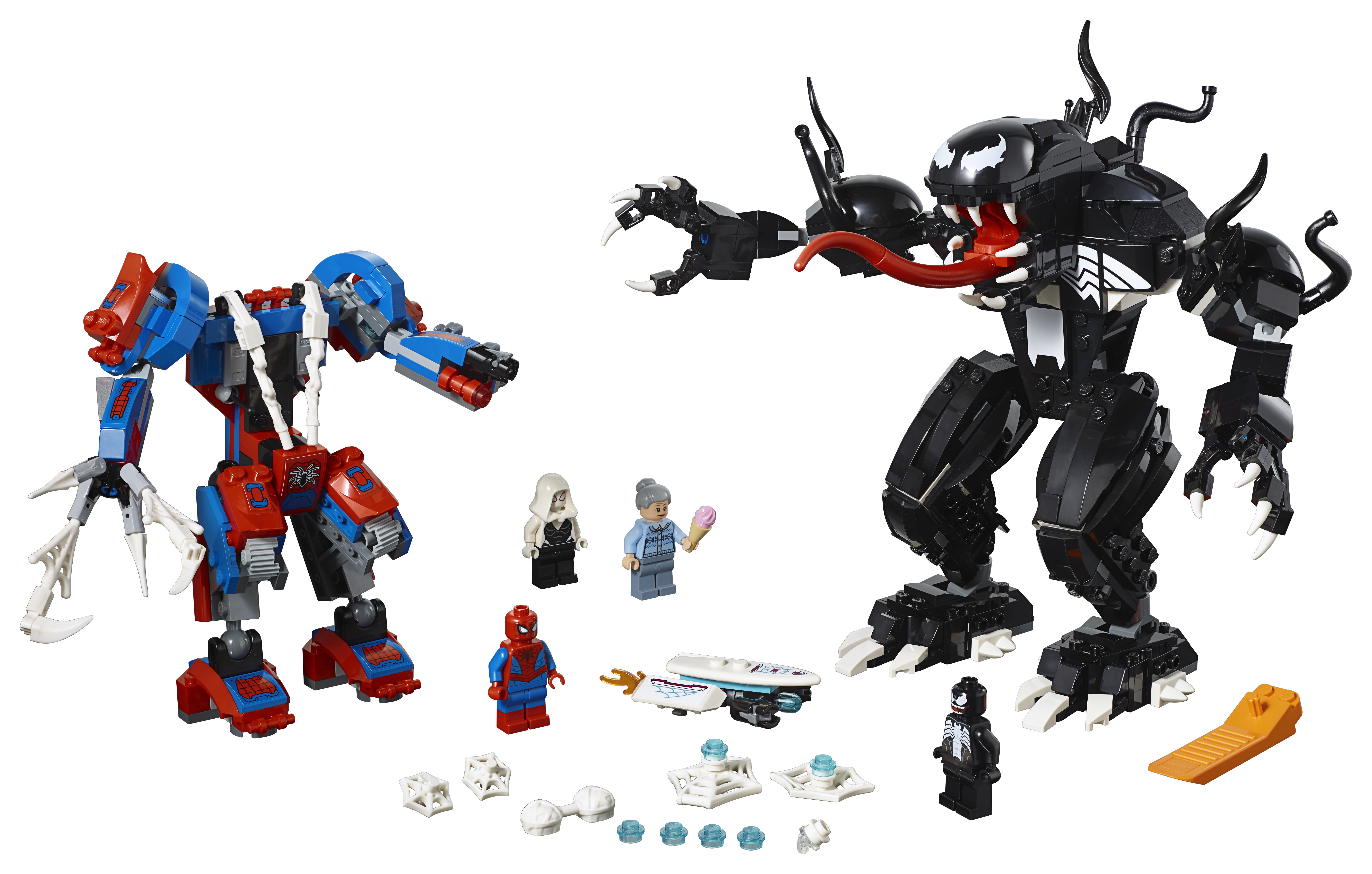 spiderman and venom lego set