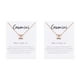 thumbnail image 3 of Collar de amistad con símbolo de constelaciones Qarigey Oro rosa Type11 NO11, 3 of 6
