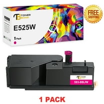 E525W Toner Cartridge Magenta | Compatible for Dell E525W E525 525w for Dell 593-BBJU 593-BBJV 593-BBJW 593-BBJX High Yield Printer Ink