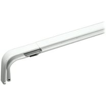 Levolor 13286 Heavy Duty Double Curtain Rod Width, 46-to-84-Inch, White