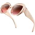 thumbnail image 2 of FEISEDY Retro Cateye Sunglasses Women Oversized Vintage Cat Eye Shades UV400 Lenses B2817, 2 of 13