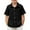 Black, variant on Kiijoy Little Boys Short Sleeve Button-Down Shirt Solid Color Casual Summer Shirt