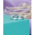 thumbnail image 4 of HeartsAndYou 1.2ct Round Cut Moissanite Engagement Ring for Women Princess Crown Tiara 18k White Gold Over Silver, 4 of 9