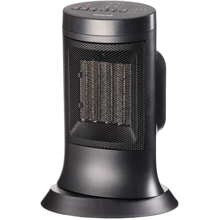 Honeywell HCE309BC Black 1500W Osciallating Ceramic Compact Electric Space Heater