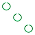 thumbnail image 2 of Baohd 1/2/3/5 10pack/lot Effortlessly Items - Flexible Plastic Rings For Cards Documents And Scrapbooks Flexible green diameter 27mm 3PCS, 2 of 6