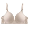 thumbnail image 4 of ALLLIST Wirefree Women's Bras Unlined Full Coverage Training Pink Plain Soft T Shirt Ladies Bras Size S-XL, 4 of 4