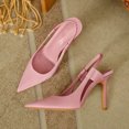 thumbnail image 6 of Women's Slingback High Heels Pointed Toe Stilettos Dress Party Pump Shoes Women's Heels Slingback Stiletto Pumps Shoes Closed Toe Dress Shoes, 6 of 9