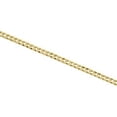 thumbnail image 4 of 14K Yellow Gold 3mm Solid Plain Curb Cuban Chain Link Necklace 18 Inches, 4 of 7