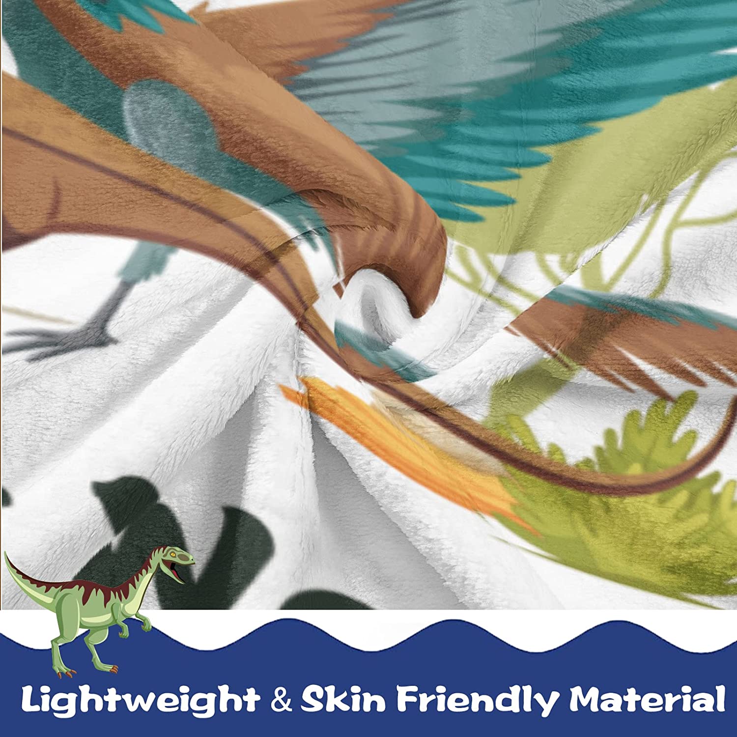 Dinosaur Blanket for Boy, Throw Blanket for Girls, Kids Soft Cute Dinosaur Blankets, Room Decor, Flannel Sofa Bed Throw Blanket 60x50 inch