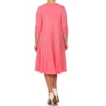 thumbnail image 5 of MOA COLLECTION Women's Plus Size Women's Jersey Knit A-Line Dress, 5 of 6