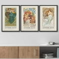 thumbnail image 3 of wall26 Framed Canvas Print Wall Art Set Alphonse Mucha Art Deco Flower Pattern Women Nature People Illustration Fine Art Decorative Retro Portrait for Living Room, Bedroom, Office - 24"x36", 3 of 5