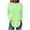 Green, variant on Scyoekwg Womens Lghtweight Casual Dressy Blouses Classic Solid Color Crew Neck Long Sleeve Tshirt Loose Comfy Basic Tops Pullover (Blue,XXXL)