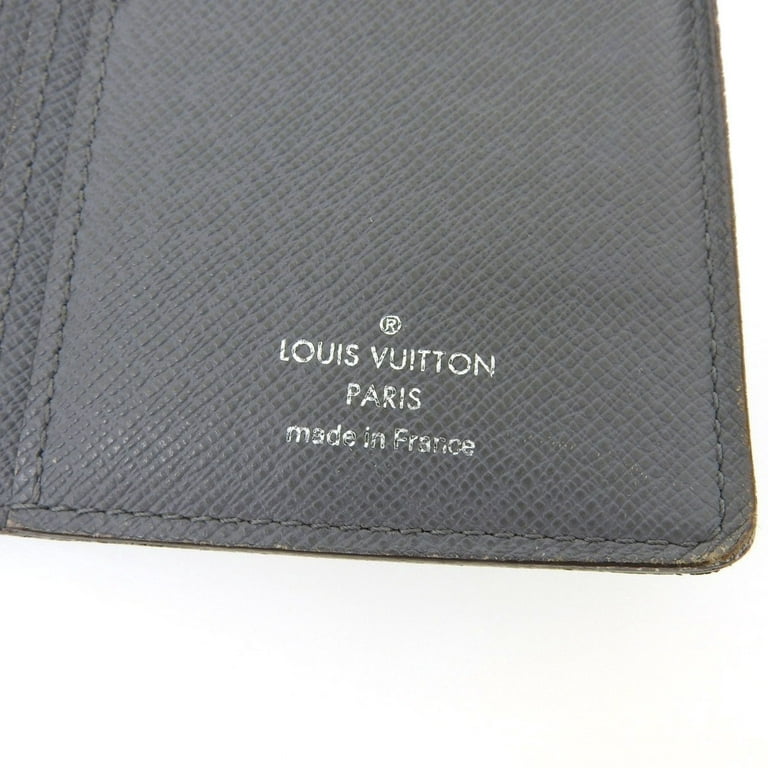 Authenticated Used Louis Vuitton LOUIS VUITTON Taiga Portefeuille Brother  Bifold Long Wallet Gray M32653 