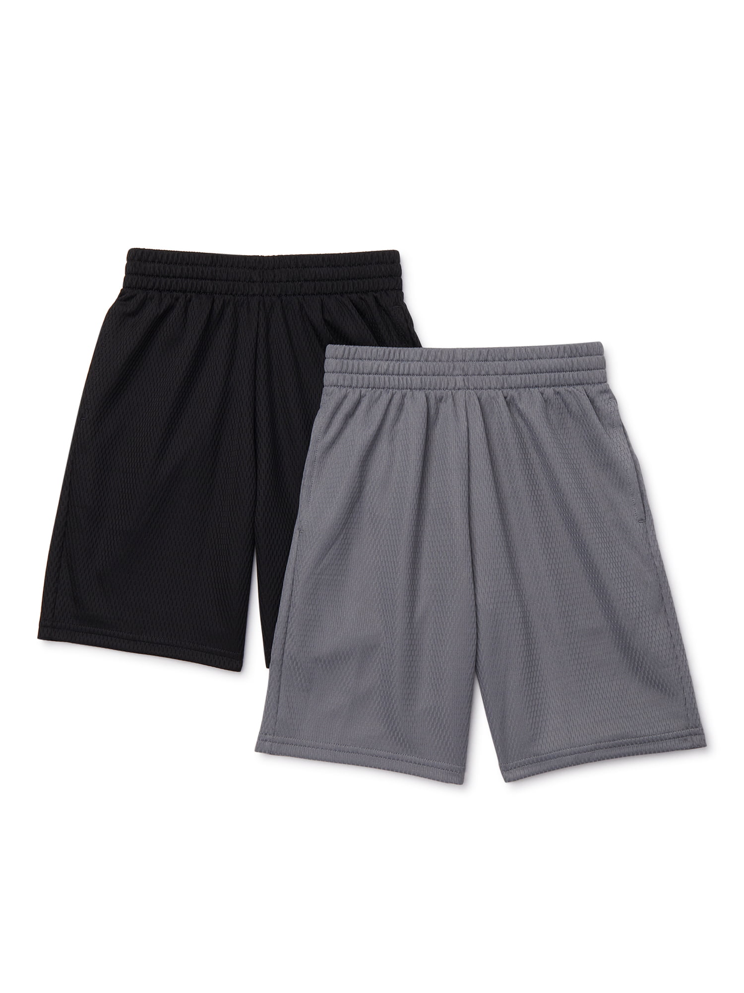 NEW Boys Athletic Works Orange & Gray Dazzle Shorts Size XS 4-5 